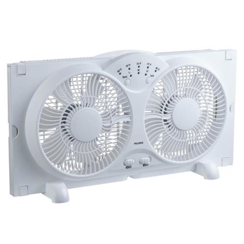 Midea FW238HS Twin 8-Inch Reversible Window Fan with Adjustable Side Panels