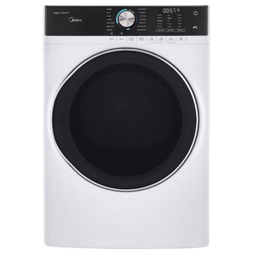 Midea MLG45N1AWW 8.0 Cu. Ft. Extra-Large Front Load Gas Dryer