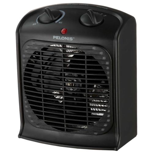 Midea HF1030TB High-Performance Oscillating Fan Heater, Black