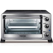 Midea MC25CEY 6-Slice Convection Toaster Oven - Stainless Steel