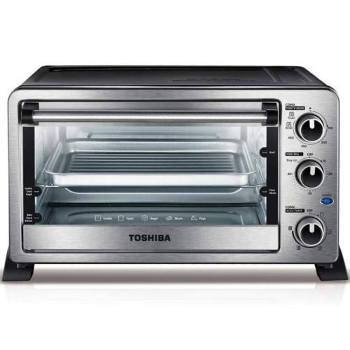Midea MC25CEY 6-Slice Convection Toaster Oven - Stainless Steel
