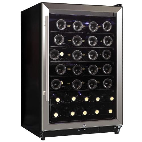 Midea WHS169WES1FB Premium Series Wine Cooler - Black Finish