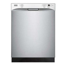 Midea M24DBF6501SS 24-Inch Front Control Tall Tub Dishwasher, Stainless Steel