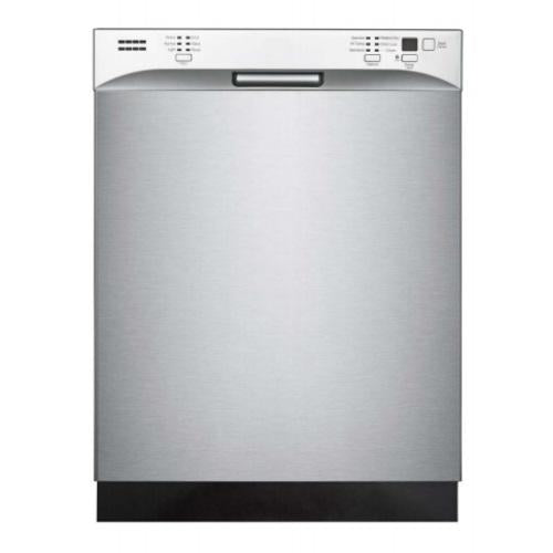 Midea M24DBF6501SS 24-Inch Front Control Tall Tub Dishwasher, Stainless Steel