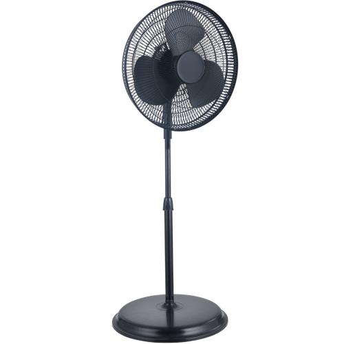 Midea FS4019MB 16-Inch Oscillating Pedestal Fan, Midnight Black