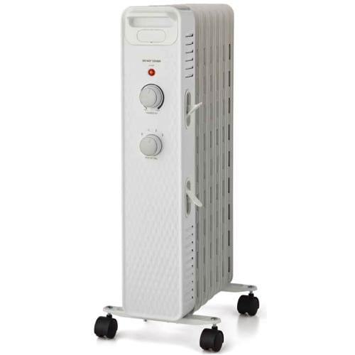 Midea WSH07O2AWW 1500W Mechanical Oil-Filled Radiant Space Heater - White
