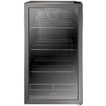 Midea NSBC120BS8 Insignia 3.2 Cu. Ft. 115-Can Beverage Cooler - Black Stainless