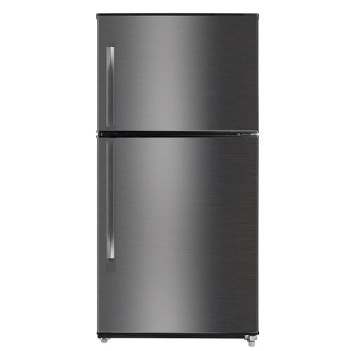 Midea ARF18MSSD 18 Cu. Ft. Top Mount Refrigerator - Double Door Stainless Steel