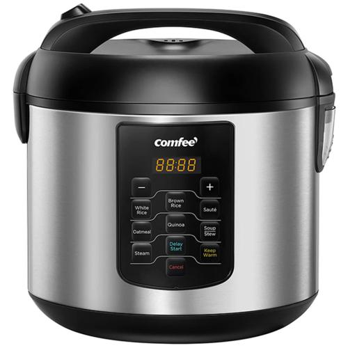 Midea CRS5010BS COMFEE' 5.2-Quart Stainless Steel Digital Rice Cooker