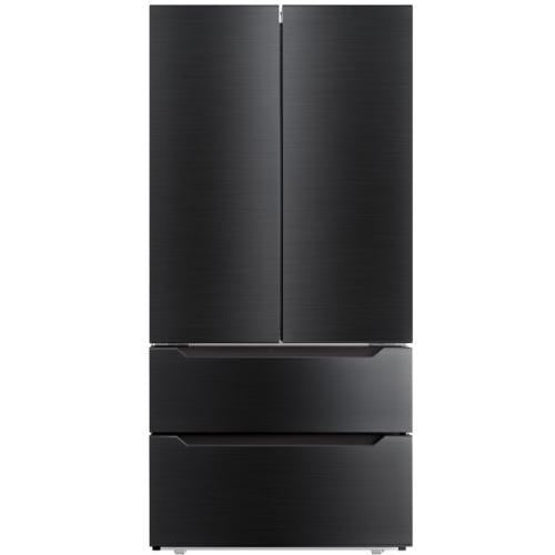 Midea FD225BSS Toscana 22.5 Cu. Ft. French Door Refrigerator - Black Stainless Steel