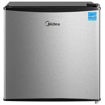 Midea MERM17B0ASL 1.7 Cu. Ft. Compact Single Door Refrigerator - Stainless Steel Look