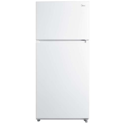 Midea MRT14D3BWW 14 Cu. Ft. Top Mount Refrigerator - White Finish