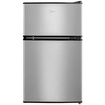 Midea MRM31D2BST 3.1 Cu. Ft. 2-Door Compact Refrigerator - Steel Gray
