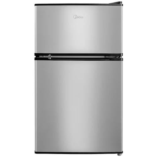 Midea MRM31D2BST 3.1 Cu. Ft. 2-Door Compact Refrigerator - Steel Gray