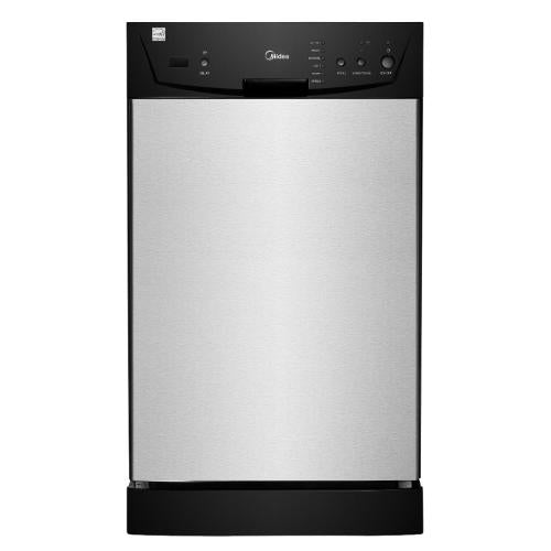 Midea M18DB9339BB3A 18-Inch Compact Built-In Dishwasher, Black