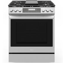 Midea MGS30S4AST 30-Inch Slide-In Gas Range - Premium Stainless Steel