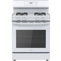 Midea MGR30S2AWW 30-Inch 6.1 Cu. Ft. Freestanding Gas Range - White