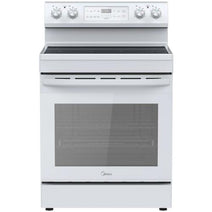 Midea MER30S2AWW 30-Inch Electric Range with Steam Clean - White