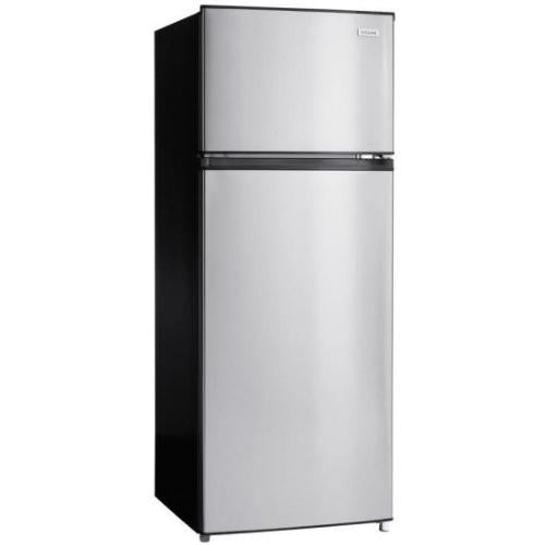 Midea MDFF7SSC 7.1 Cu. Ft. Top Mount Refrigerator - Double Door Stainless Steel
