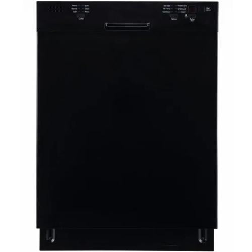 Midea SDW2FCMB Seasons 24-Inch Standard Front Control Dishwasher, Black