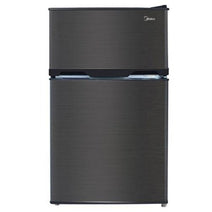 Midea WHD125FBS1 3.3 Cu. Ft. 2-Door Compact Refrigerator - Black Stainless Steel