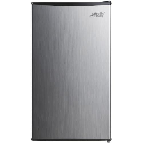 Midea AFRM033AES 3.3 Cu. Ft. Compact Single Door Refrigerator - Stainless Steel Look