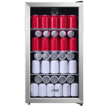 Midea ARV115B1ASLT Arctic King 115-Can Beverage Cooler with Stainless Steel Frame