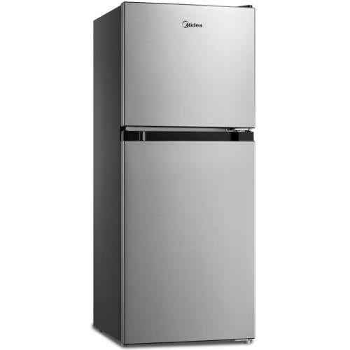 Midea MERM45S3AST 4.5 Cu. Ft. 2-Door Compact Refrigerator - Stainless Steel Finish