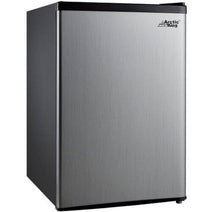 Midea AFRM026AES Compact Single Door Refrigerator - Stainless Steel Look