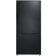 Midea CBMR187M4B 18.7 Cu. Ft. Bottom Mount Refrigerator - Double Door Black