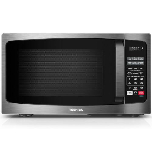 Midea MLEM09PABS Toshiba 0.9 Cu. Ft. Compact Microwave, Black Stainless