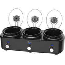 Midea M3SC1715B Triple Crock Slow Cooker and Buffet Server