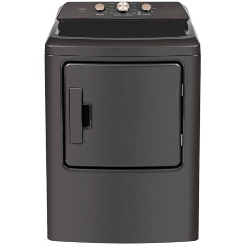 Midea MLTE41N1BMG 7.0 Cu. Ft. Large Capacity Electric Dryer, Metallic Grey