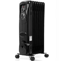 Midea HO0270B Digital Oil-Filled Radiant Floor Heater, Black