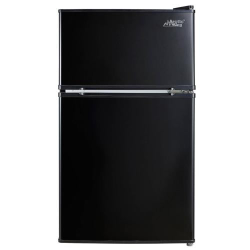 Midea ATMP032AEB 3.2 Cu. Ft. Compact Refrigerator - Double Door Black