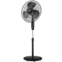 Midea PFS40A4BBB 16-Inch Pedestal Fan with Remote Control, Black