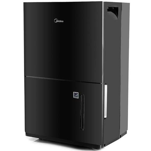 Midea MAD50PS1WBL 50-Pint SmartDry Dehumidifier, Midnight Black Series