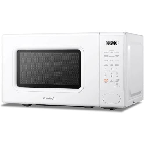 Midea CMOC20M1WH COMFEE' Retro Style Countertop Microwave, Cream White