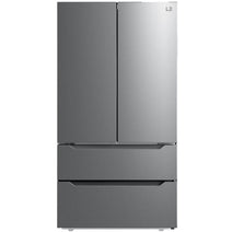 Midea LRQ23B4AST Leon's 22.5 Cu. Ft. 4-Door French Door Refrigerator - Stainless Steel