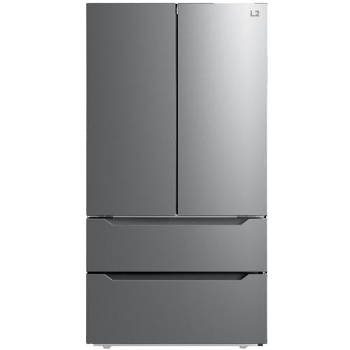 Midea LRQ23B4AST Leon's 22.5 Cu. Ft. 4-Door French Door Refrigerator - Stainless Steel