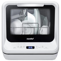 Midea CDC17P0AWB COMFEE' Portable Countertop Dishwasher with 5L Built-In Water Tank