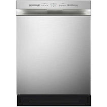 Midea MDF24P1BST 24-Inch 52 dBA Quiet Front Control Dishwasher, Stainless Steel