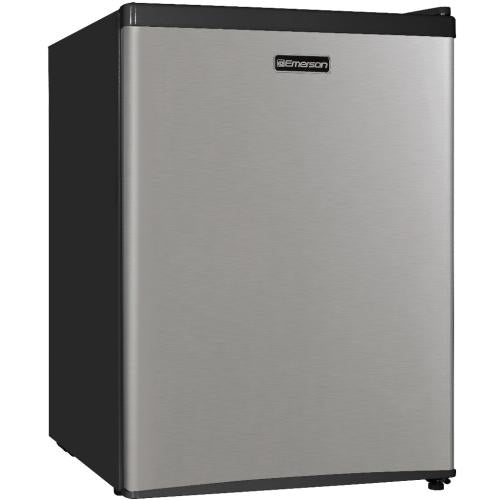 Midea CR240BSSE 2.4 Cu. Ft. Compact Single Door Mini Fridge - Stainless Steel Look