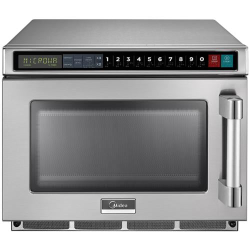 Midea 1217G1A 0.6 Cu. Ft. 1200W Compact High-Power Commercial Microwave