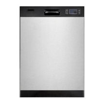 Midea M24DB9373HSS 24-Inch Top Control Built-In Dishwasher, Stainless Steel
