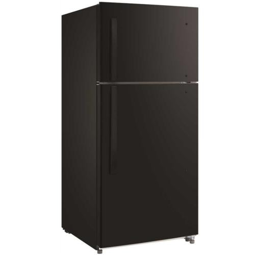Midea MDTF18BKRPRO Vissani 18 Cu. Ft. Pro-Series Top Mount Refrigerator - Black