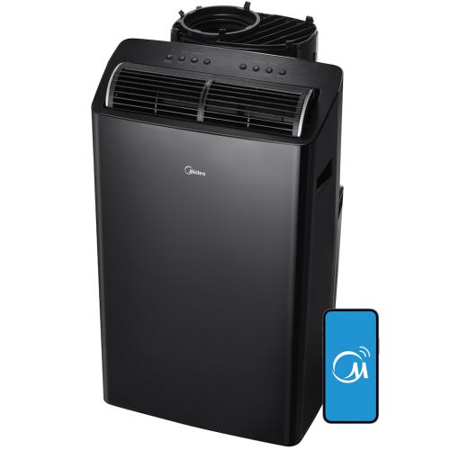 Midea MAP14S1TBL 14,000 BTU ASHRAE Duo Smart Inverter Portable AC