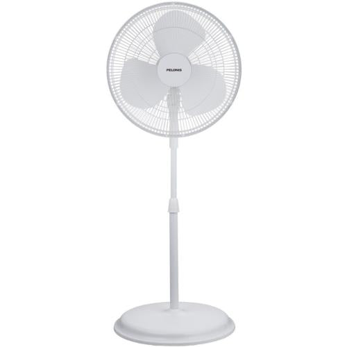 Midea FS4019MW 16-Inch Oscillating Pedestal Fan, Arctic White