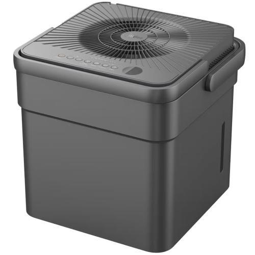 Midea MAD50PS1AQGR Cube 50-Pint Smart Dehumidifier with Pump, Covers 4,500 Sq. Ft.