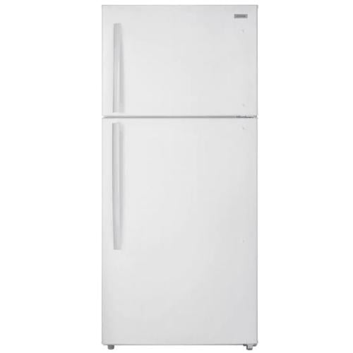 Midea MDTF18WHR Vissani 18 Cu. Ft. Top Mount Refrigerator - White Finish